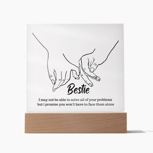 Bestie Acrylic Square Plaque