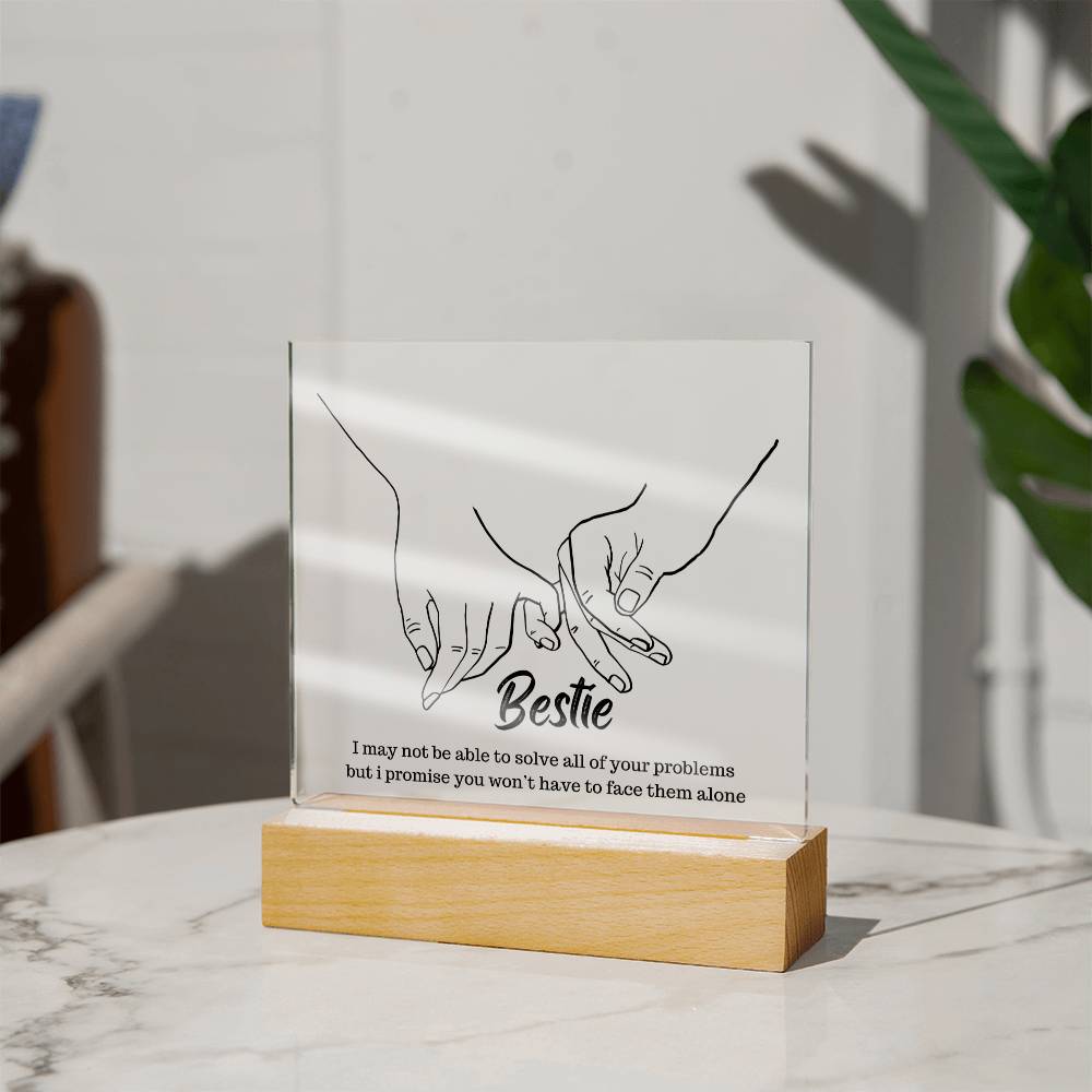 Bestie Acrylic Square Plaque